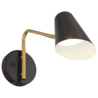 Access Lighting 72014LEDD-BWA Black,Antique Brushed Brass Eames Led Reading Light Image 7