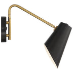 Access Lighting 72014LEDD-BWA Black,Antique Brushed Brass Eames Led Reading Light Image 5