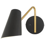 Access Lighting 72014LEDD-BWA Black,Antique Brushed Brass Eames Led Reading Light Image 4