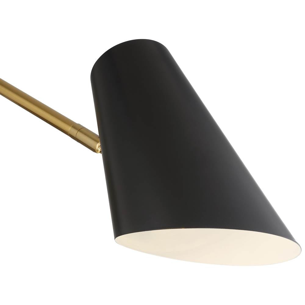 Access Lighting 72014LEDD-BWA Black,Antique Brushed Brass Eames Led Reading Light Image 3