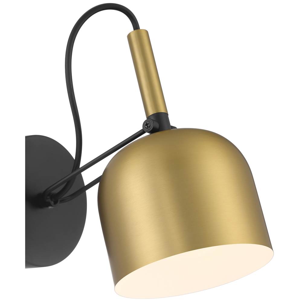 Access Lighting 72018LEDD-AWB Antique Brushed Brass,Black Ponti Led Reading Light Image 4