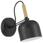 Access Lighting 72018LEDD-BWA Black,Antique Brushed Brass Ponti Led Reading Light Image 2