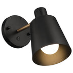 Access Lighting 72020-BWA Black,Antique Brushed Brass 1 Light Adjustable Wall Sconce Image 5