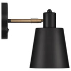 Access Lighting 72020-BWA Black,Antique Brushed Brass 1 Light Adjustable Wall Sconce Image 4