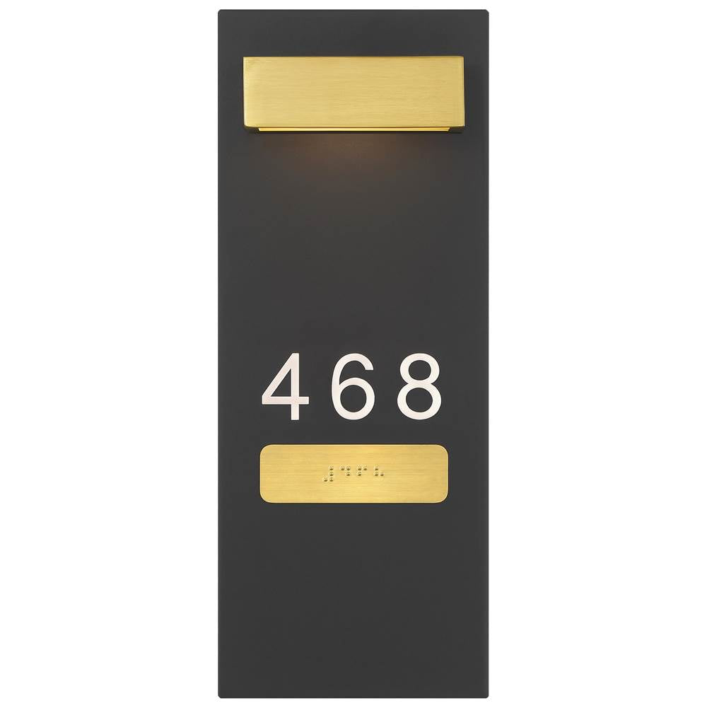Access Lighting SB-20013LEDD-MBL/ACR Matte Black Indoor Led Address Light With Braille Image 7