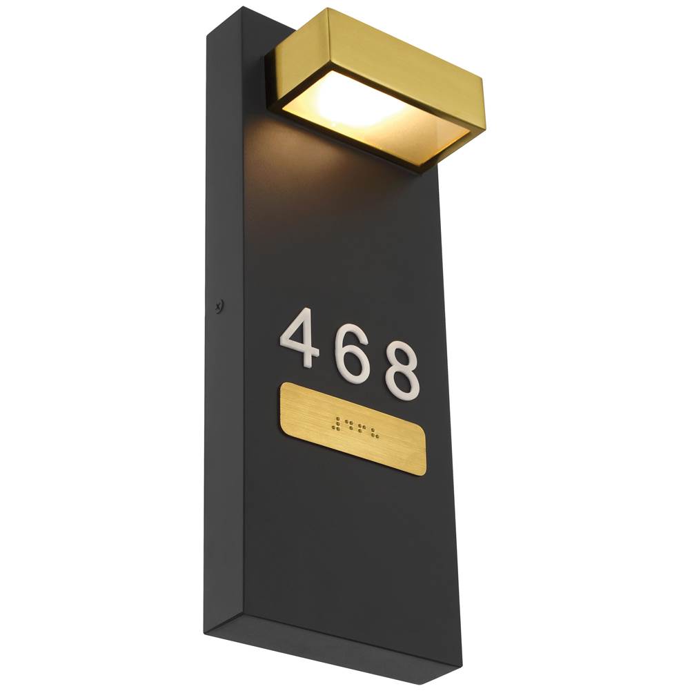 Access Lighting SB-20013LEDD-MBL/ACR Matte Black Indoor Led Address Light With Braille Image 4