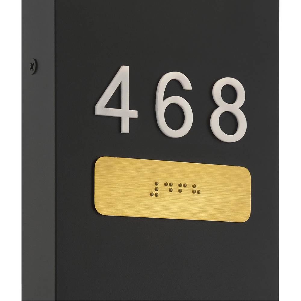 Access Lighting SB-20013LEDD-MBL/ACR Matte Black Indoor Led Address Light With Braille Image 2