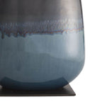 Arteriors Home 17367-943  Gunmetal And Teal Reactive Ceramic/bronze Image 2