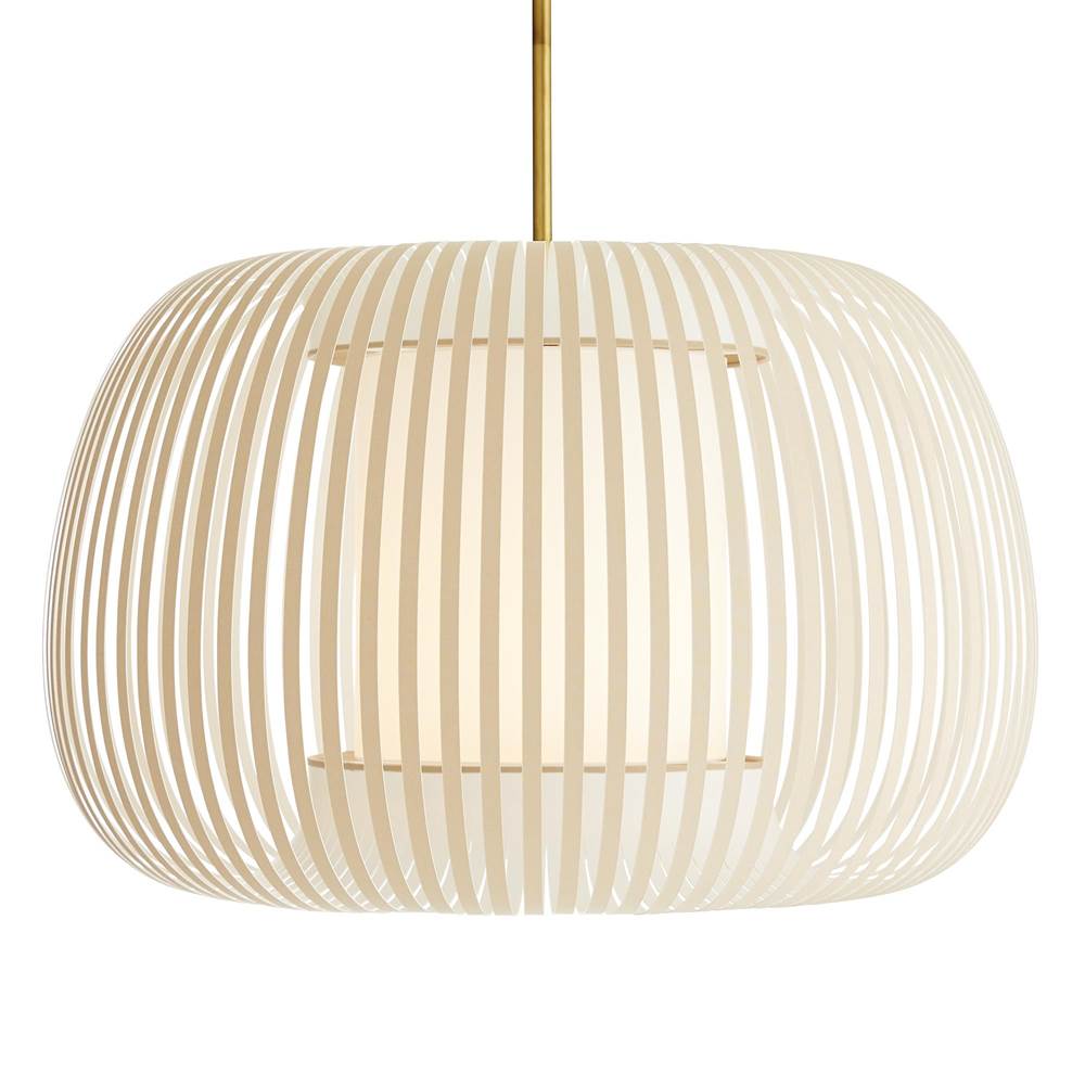 Arteriors Home  1 Light/beige Cotton/antique Brass
