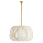 Arteriors Home 41005  1 Light/beige Cotton/antique Brass Image 2