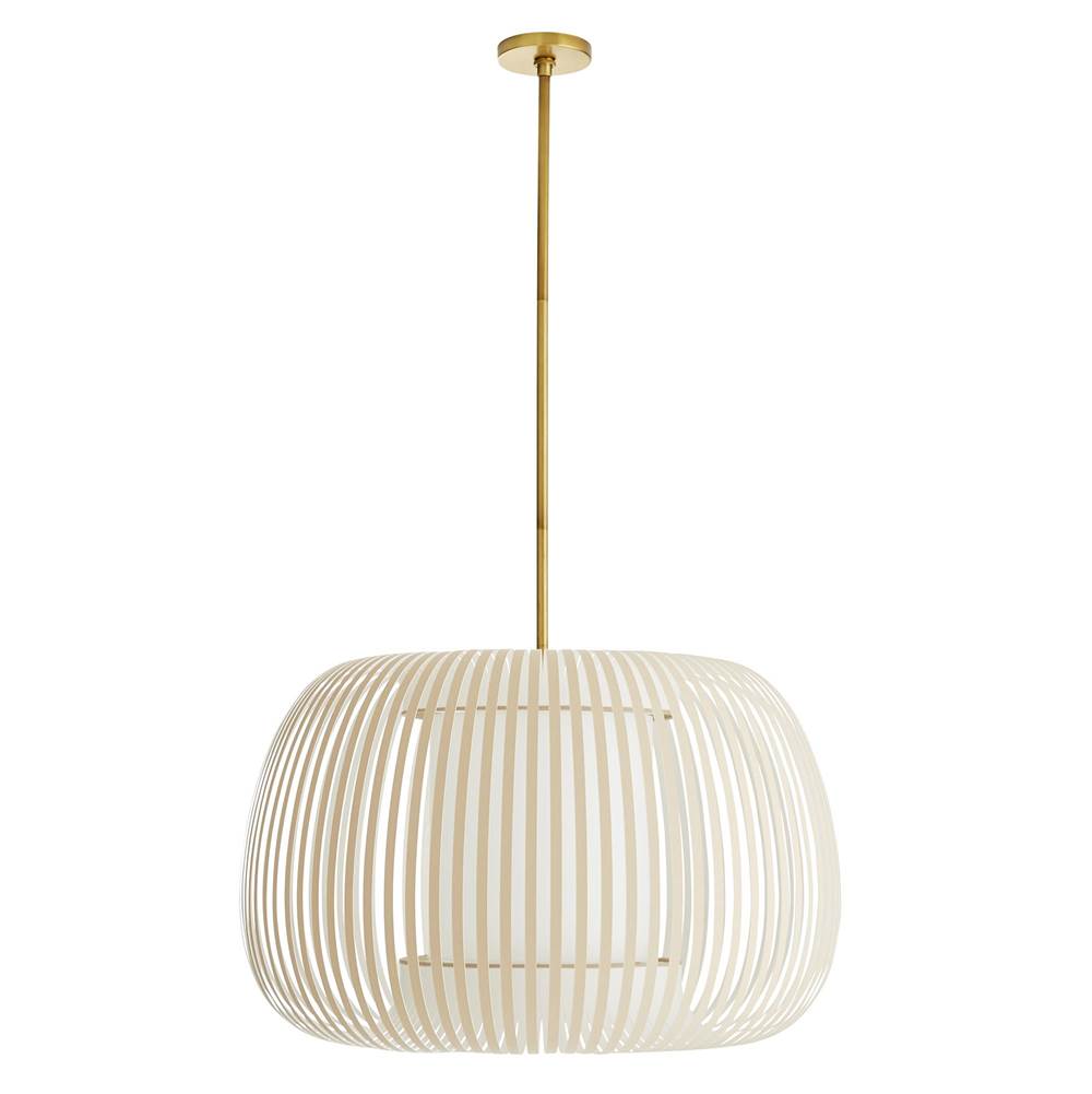 Arteriors Home 41005  1 Light/beige Cotton/antique Brass Image 2