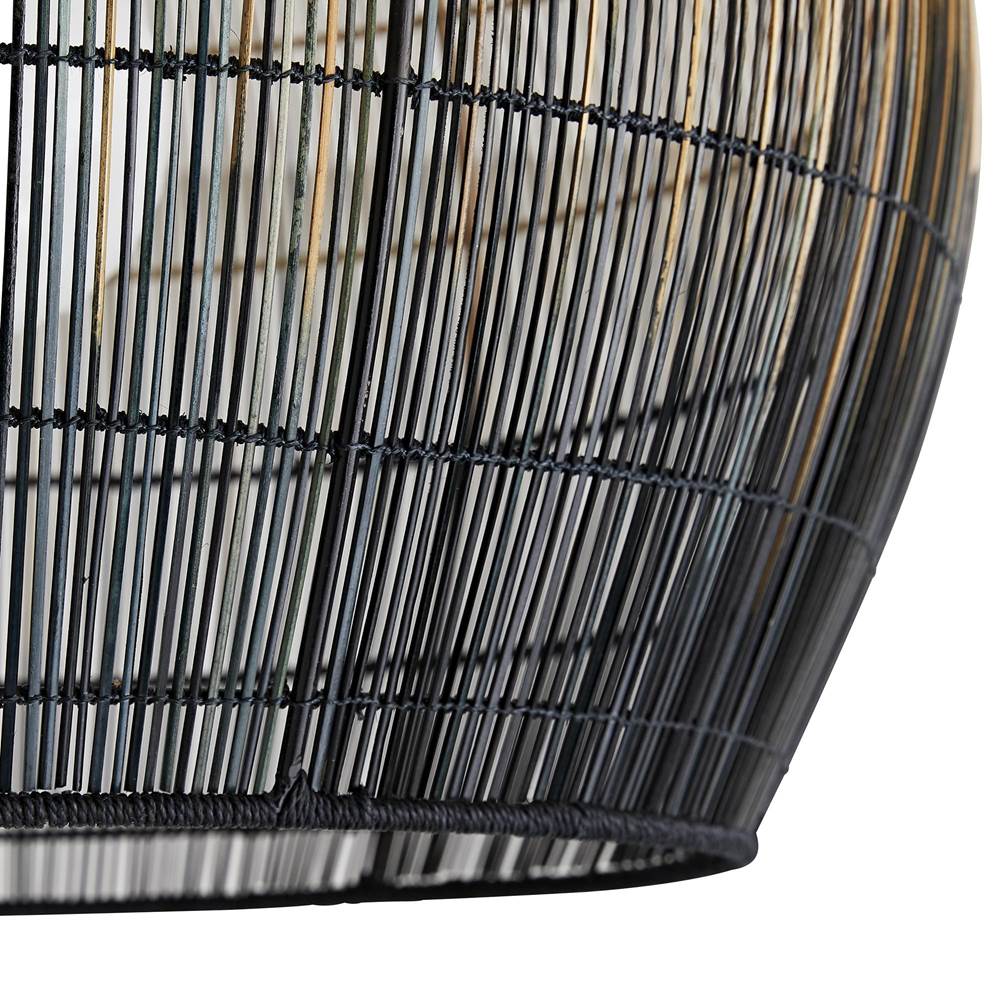 Arteriors Home 45060  1 Light/natural And Black Ombre Buri Midrib/antique Brass Image 2