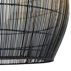 Arteriors Home 45060  1 Light/natural And Black Ombre Buri Midrib/antique Brass Image 2
