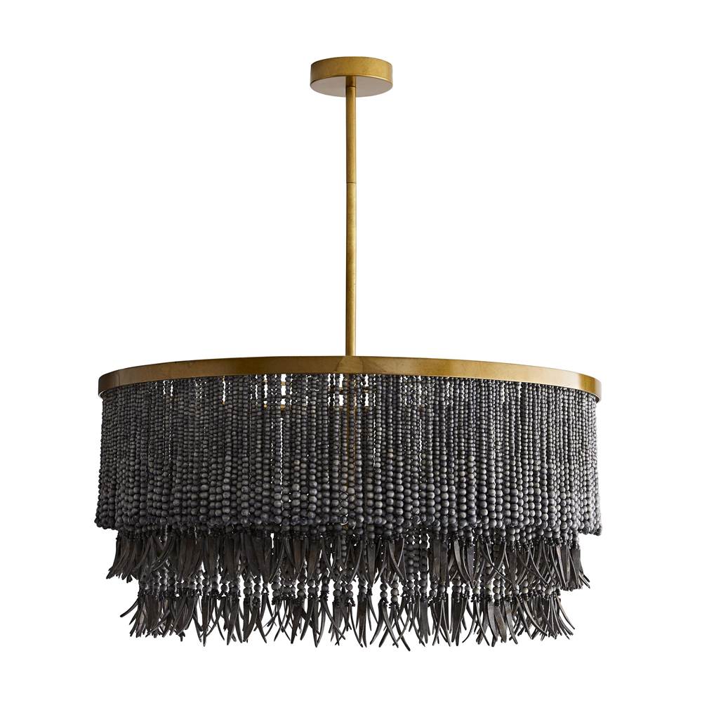 Arteriors Home 45083  3 Light/dark Gray Wash Wood/antique Brass Image 4