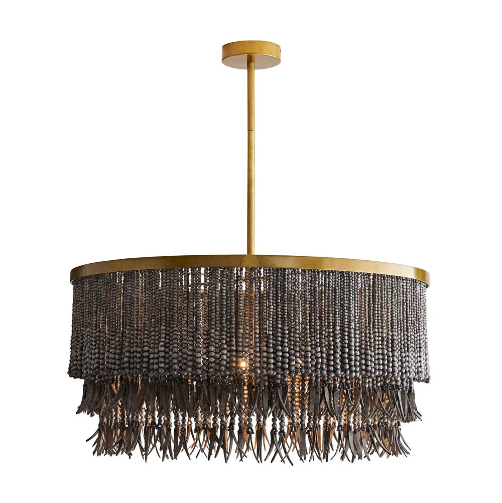 Arteriors Home 45083  3 Light/dark Gray Wash Wood/antique Brass Image 3