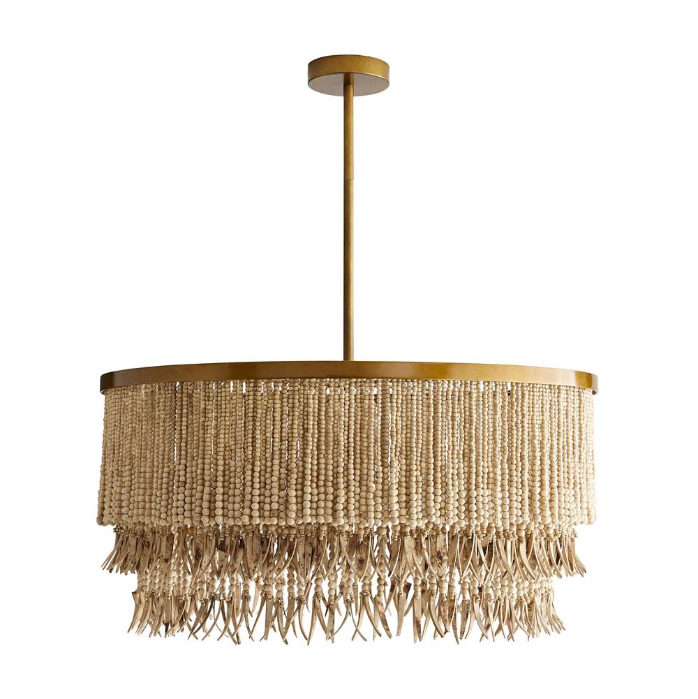 Arteriors Home 45094  3 Light/natural Wood/antique Brass Image 4