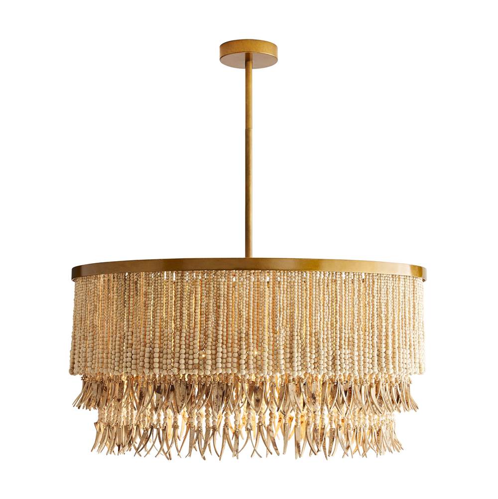 Arteriors Home 45094  3 Light/natural Wood/antique Brass Image 3