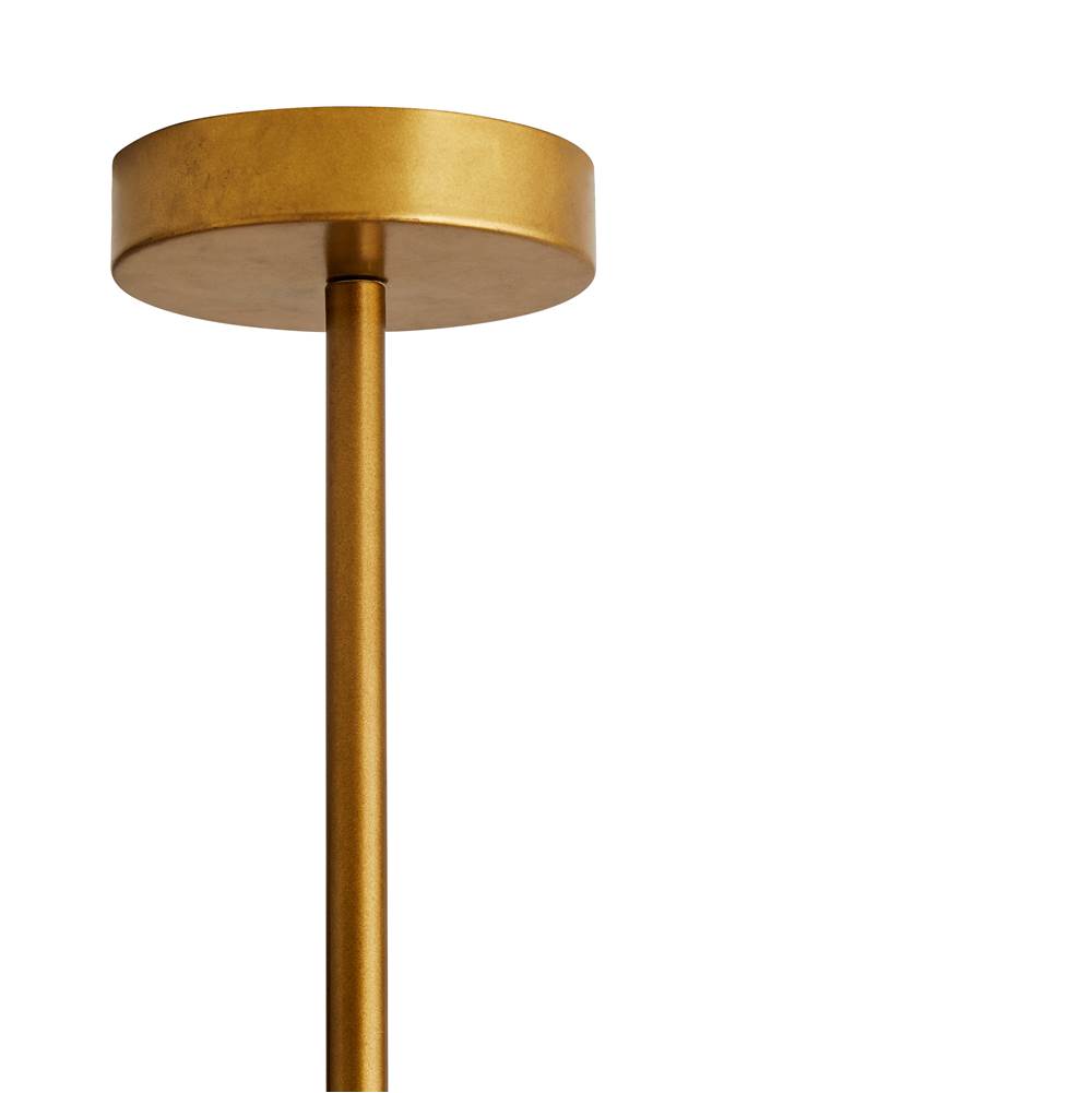 Arteriors Home 45110 White 8 Light/white Wood/antque Brass Image 2