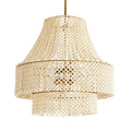 Arteriors Home 45110 White 8 Light/white Wood/antque Brass Image 1