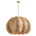 Arteriors Home 45115  1 Light/natural Raffia/antique Brass Image 3