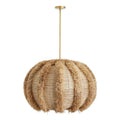 Arteriors Home 45115  1 Light/natural Raffia/antique Brass Image 1