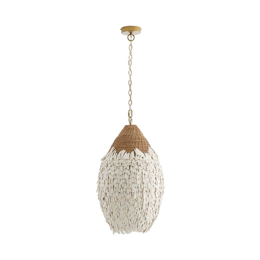 Arteriors Home 45205  Natural/matte White/antique Brass Image 1