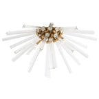 Arteriors Home 49010  4 Light/antique Brass/clear Fluted Glass Image 1