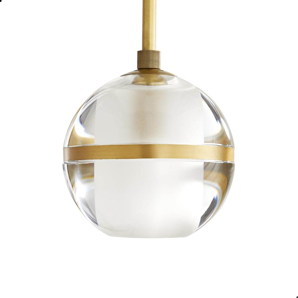 Arteriors Home 49063  1 Light/clear Crystal/antique Brass Image 1