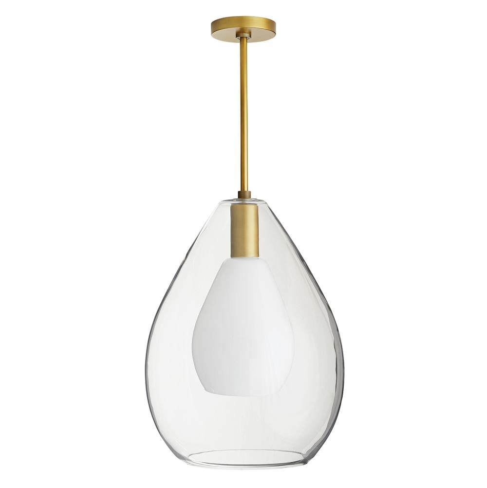 Arteriors Home 49098 Clear 1 Light/antique Brass/opal Glass/clear Glass Image 7