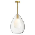 Arteriors Home 49098 Clear 1 Light/antique Brass/opal Glass/clear Glass Image 6