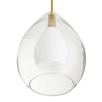 Arteriors Home 49098 Clear 1 Light/antique Brass/opal Glass/clear Glass Image 5