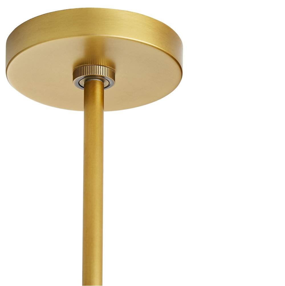 Arteriors Home 49098 Clear 1 Light/antique Brass/opal Glass/clear Glass Image 2