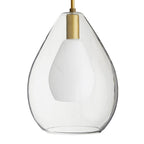 Arteriors Home 49098 Clear 1 Light/antique Brass/opal Glass/clear Glass Image 1