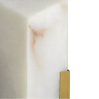 Arteriors Home 49109  2 Light/ White Alabaster/antique Brass Image 2
