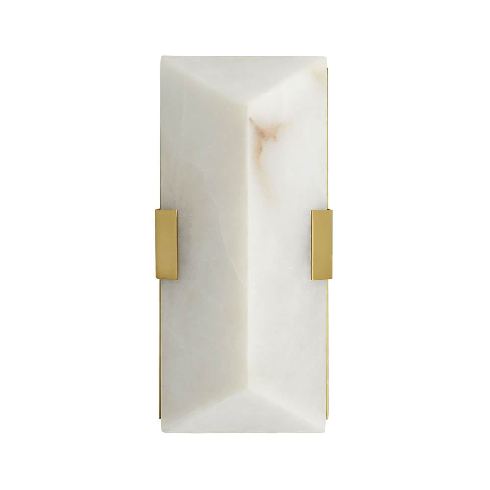 Arteriors Home 49109  2 Light/ White Alabaster/antique Brass Image 1