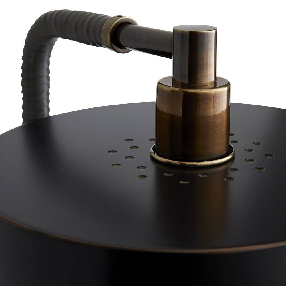 Arteriors Home 49175  1 Light/bronze/heritage Brass/gray Leather/black Marble Image 2