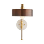 Arteriors Home  1 Light/heritage Brass/antique Brass/cream Leather/white Marble