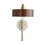 Arteriors Home 49176  1 Light/heritage Brass/antique Brass/cream Leather/white Marble Image 1