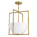Arteriors Home 49177  2 Light/antique Brass/opal Glass Image 1