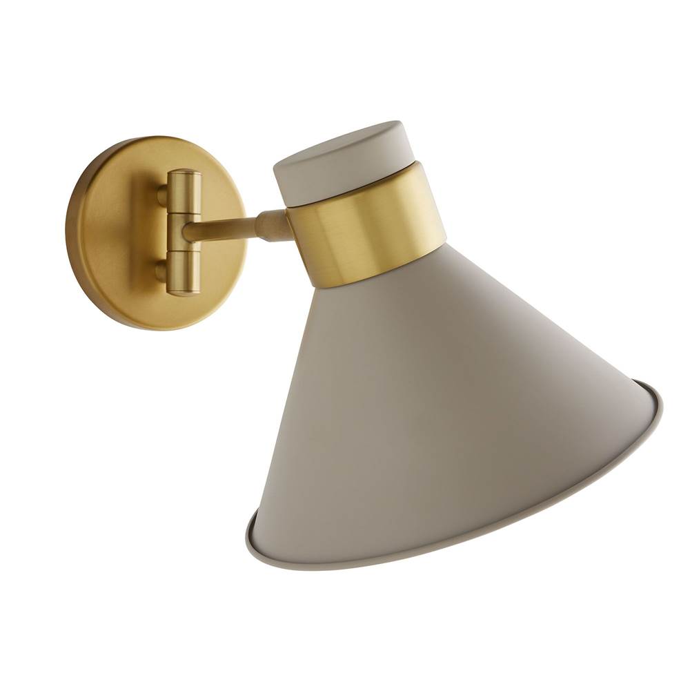 Arteriors Home 49204  1 Light/taupe/antique Brass Image 2