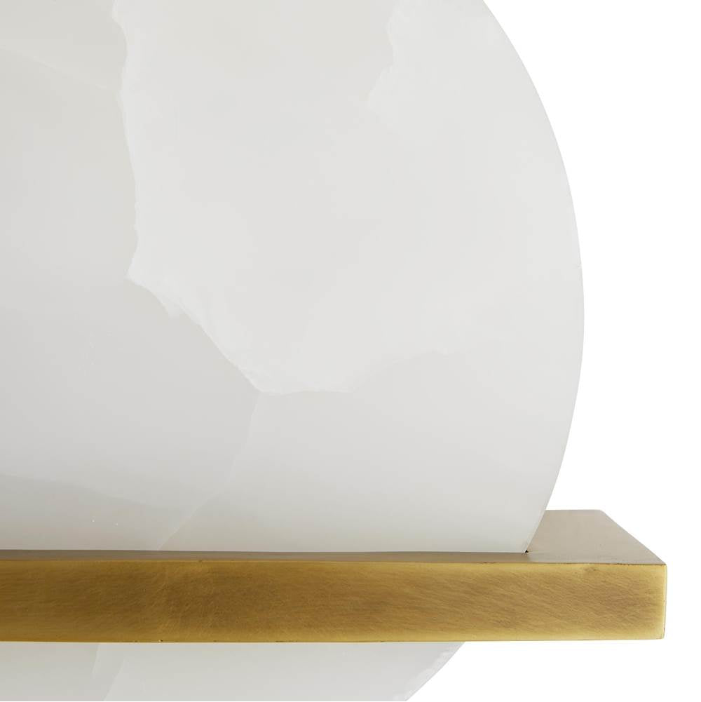 Arteriors Home 49240  1 Light/white Onyx/antique Brass Image 2