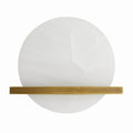 Arteriors Home 49240  1 Light/white Onyx/antique Brass Image 1