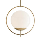 Arteriors Home  1 Light/pale Brass/opal Glass