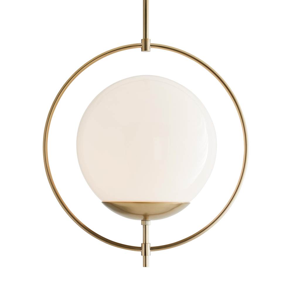 Arteriors Home  1 Light/pale Brass/opal Glass