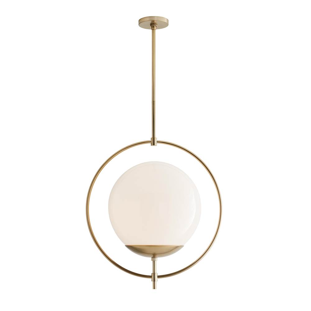 Arteriors Home 49330  1 Light/pale Brass/opal Glass Image 3