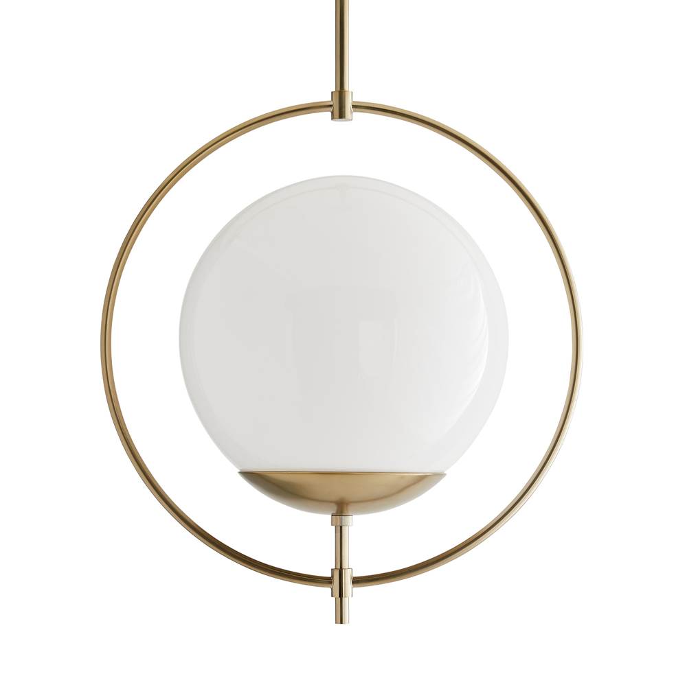 Arteriors Home 49330  1 Light/pale Brass/opal Glass Image 1