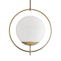 Arteriors Home 49330  1 Light/pale Brass/opal Glass Image 1