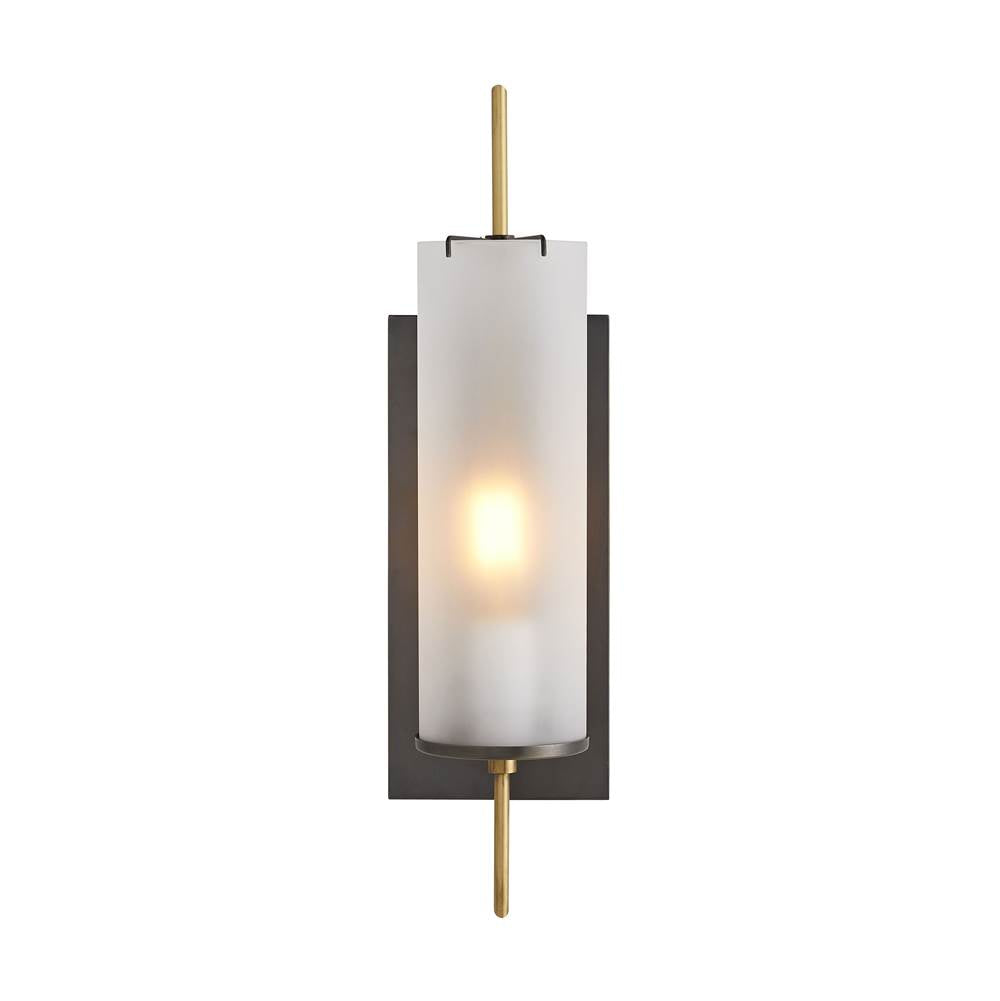 Arteriors Home  1 Light/frosted Glass/bronze/antique Brass