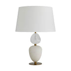Arteriors Home 49360-829  Snow Marble/opal Swirl Crystal/antique Brass Image 1