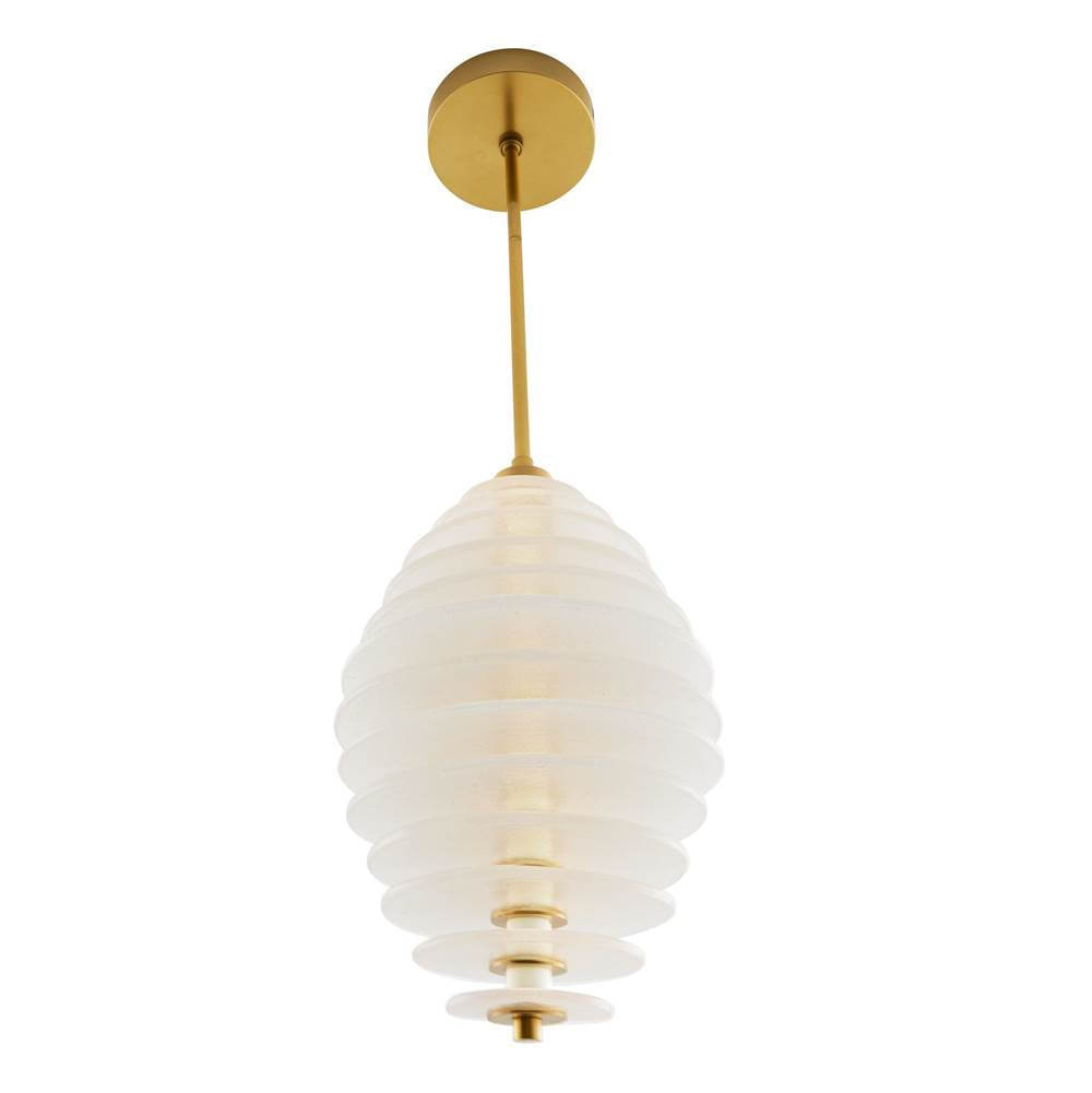 Arteriors Home 49522  Led/clear Seedy Glass/antique Brass Image 3